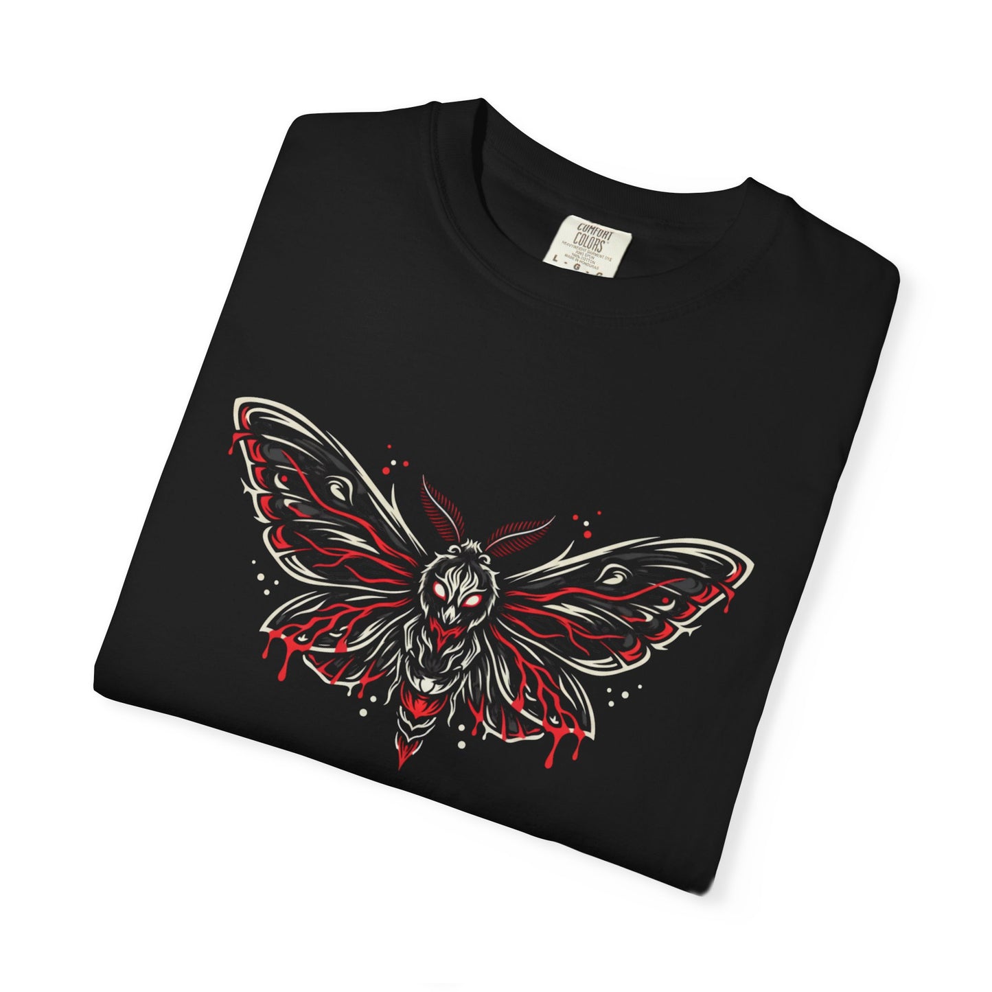 Gothic Red & Black Moth (Unisex T-Shirt )