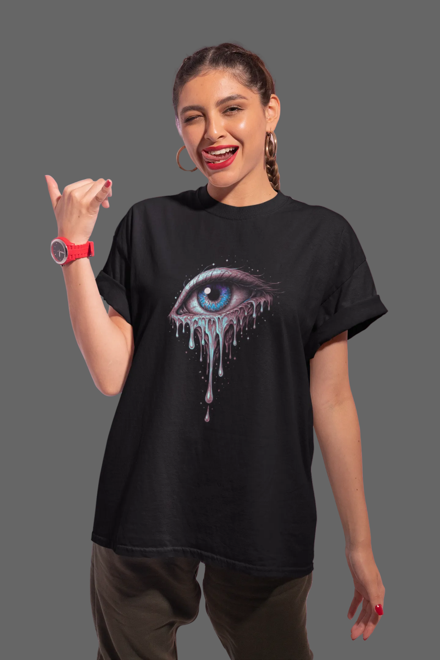 Melting Blue Eye (Unisex T-Shirt)