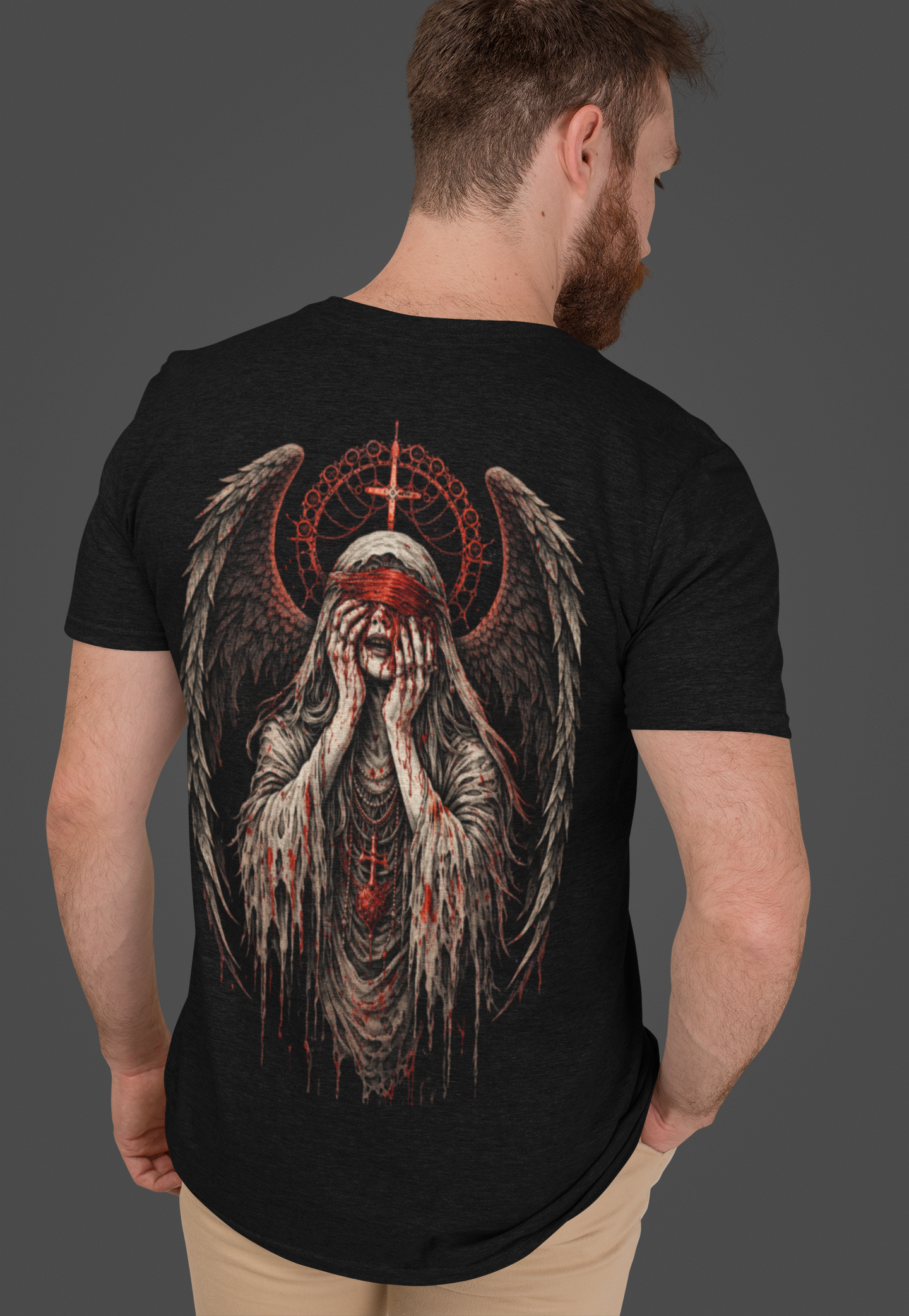 Bleeding Angel (Unisex T-Shirt - Back Print)
