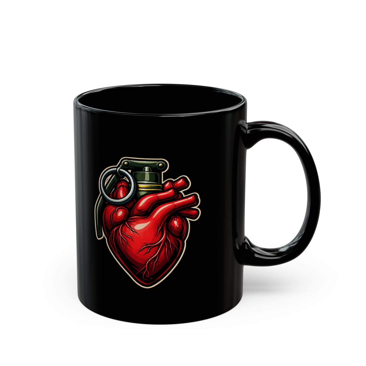 Heart Grenade Mug