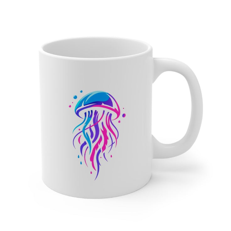 Neon Jellyfish Mug